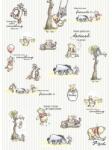 Komar Fototapet vlies Komar DX4-001 Disney Edition 4 Winnie Pooh Stripes 200x280 cm (DX4-001)