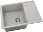 FAT Chiuvetă bucătărie fatgranit 1 cuvă FAT Avangard 238 49x65 cm cu picurător Light Grey reversibilă (238-1005) Chiuveta