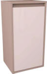 Devo Dulap baie pe sol 40x76 cm PAL roz Devo Cristal 2.0 1 coș de rufe (PO2-PS1DK40x76-P45)