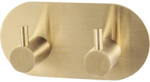 form&style Cuier baie form&style, 2 agățători, montaj prin lipire, auriu (HSM-0637G)