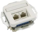 ROTH LANGE Priză date RJ45 dublă Roth Lange Basic Cat. 3, alb (58514)