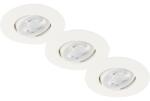 Briloner Spoturi LED încastrate Briloner Nova Move 5W Ø90 mm, alb, pachet 3 bucăți (7146-036)