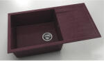 FAT Chiuvetă bucătărie granixit 1 cuvă FAT Avangard 229 49x90 cm cu picurător Bordo reversibilă (229-100) Chiuveta