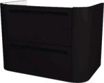 Devo Dulap bază lavoar baie suspendat Devo Gloria 2.0 70x50 cm MDF negru sertar cu închidere lentă (GL2-SU2S70-1-F97)
