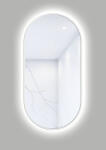 Cordia Oglindă baie cu LED Cordia Oval Line Backlight 50x100 cm ramă albă IP 44 (OVAL100005000WIP44_BACKLIGHT)
