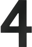 Meister Număr casă „4 pentru poartă/ușă, oțel inoxidabil negru (424637)