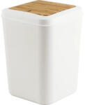 form&style Coș de gunoi pentru cosmetice form&style, 7L, alb/bambus (PB16066-1) Cos de gunoi