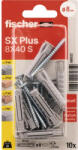 Fischer Befestigungssysteme Dibluri plastic cu șurub PZ Fischer SX Plus 8x40mm, 10 buc (568122)