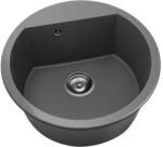FAT Chiuvetă bucătărie fatgranit 1 cuvă FAT Avangard 223 Ø51 cm fără picurător Basalt (223-1011) Chiuveta
