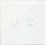 PNI Întrerupător & variator touch dublu PNI SafeHome, alb, sticlă (PNI-DIM202)