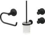 Lenz Set accesorii pentru baie Lenz Nero 4 piese negru (4590051)
