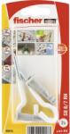 Fischer Befestigungssysteme Dibluri plastic cu cârlig rotund alb Fischer SB 8x40 mm, 2 bucăți (90913)