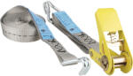 Mamutec Set chingi de fixare cu clichet & cârlig Mamutec 25mm x 5m, max. 800kg, gri, 2 piese (7003020-252)