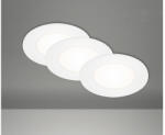 Briloner Spoturi LED încastrate Briloner Flat 3W 350 lumeni, 4000K, Ø85 mm, alb, pachet 3 bucăți (7125-436)