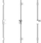 AVITAL Bară de duș AVITAL INAM 80 cm sistem fixare variabil crom (M51330)