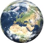 Pure Living Tablou sticlă rotund Pure Living Mother Earth Ø 20 cm (GLR153D)