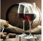 Pure Living Tablou sticlă Pure Living Red Wine IV 20x20 cm (GLA1411D)