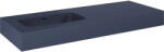 Jungborn Lavoar suspendat Jungborn DECEM 121x46 cm albastru navy mat, cuvă pe stânga (168873)