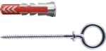 Fischer Befestigungssysteme Dibluri plastic cu ochi Fischer DuoPower 5x25 mm, pachet 8 bucăți (535014)