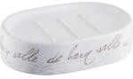BISK Săpunieră Stamp din ceramică, alb (BIS06567)