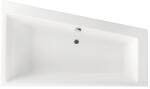 Radaway Cadă pe colț asimetrică Radaway Palea 170x100, 5x48, 50 cm colț dreapta acril alb (WA1-34-170x100P)