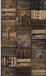 Marburg Fototapet vlies Marburg Smart Art Easy 47211 lădițe lemn maro 159x270 cm (47211)