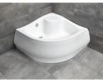 Radaway Cădiță de duș semirotundă Radaway Korfu A 90x90x37 cm acril alb 4S99400-03 (4S99400-03)