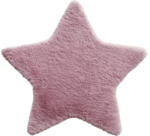 SoleVito Covor pufos copii Solevito Romance formă stea roz 80 cm (MO01-35 ROSA 80X80CM STAR 1) Covor