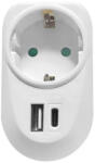 Technik 1 Plug + 2 USB (MT-1W-2ST)