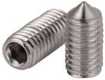  Belső kulcsnyilású hernyócsavar kúpos véggel, A2, Rozsdamentes, M12x35