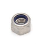  Önbiztosító hatlapú anya műanyag betéttel, |8| Horganyzott, M20