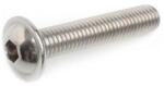  Domborúfejű belső kulcsnyílású csavar A2 Rozsdamentes M3x20