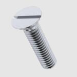  Süllyesztettfejű egyeneshornyos csavar 4.8 Horganyzott M10x30