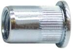  Szegecsanya, peremes, rovátkolt rozsdamentes M5x12 (0, 3-2mm-ig)