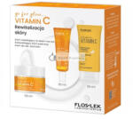 Floslekset Go For Glow C-vitaminos Hidratáló Krém Napra és Éjszakára 50ml, Világosító Szemkrém 30ml, Kéz- és Körömkrém 50ml