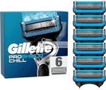 Gillette ProShield Chill Borotvapengék 6 Cserepengével a Férfiak Nedves Borotválkozásához