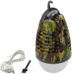 Cattara Lampă reîncărcabilă Cattara Pearl army, cu capcanăde insecte, 70 lm