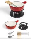 Perfect Home zománcozott öntöttvas Fondue szett 1, 8L, piros (16643) (16643)