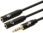 TB TOUCH Adapter 3, 5 mm-es mini jack - 2x3, 5 mm-es mini jack M/F (AKTBXAJ0P2J030B)