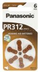 Panasonic gombelem (pr312l/6lb, 1.4v, cink-levegő) 6db / csomag (PR312-6LB)