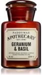 Paddywax Apothecary Geranium & Basil illatgyertya 226 g