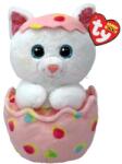 Ty Jucarie de plus Ty Boos Giggles Pisicuta In Ou, 15 cm (Multicolor)