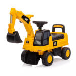  Gyermek zenélő bébitaxi kotró CAT Excavator Milly Mally sárga