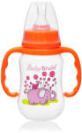 Baby Bruin 125 ml PP c. üveg fogóval karcsúsított narancs