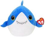 Ty Jucarie de plus Ty Squishy Beanies Finsley, rechin 22cm (Albastru/Alb)