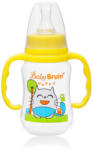 Baby Bruin 125 ml PP c. üveg fogóval karcsúsított sárga