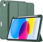 Techsuit - Flex Háromrészes Tok (ceruzatartóval) - iPad 10 (2022) 10.9 / iPad 11 2025 - Zöld tok
