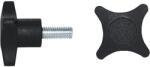 Dresselhaus Șuruburi metrice cu 4 aripi de strângere Dresselhaus 10x40 mm 40mm plastic negru, 20 bucăți (0/4973/705/ 10/ 40/  /17)