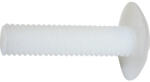Dresselhaus Șuruburi metrice cu cap semibombat drept Dresselhaus 6x30 mm plastic alb, 100 bucăți (0/4260/000/6X30/01)