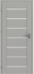 CLASSEN Foaie de ușă Classen Greco 3 gri mat MDF 203, 5x64, 4 cm stânga (10067)